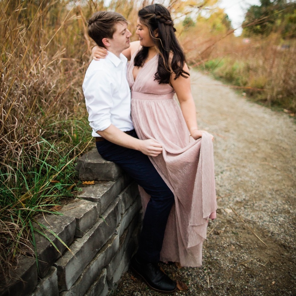 Pink maxi dress